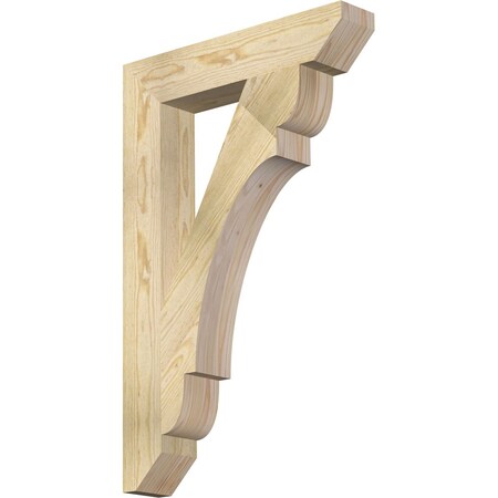 Olympic Slat Rough Sawn Bracket, Douglas Fir, 4W X 22D X 34H